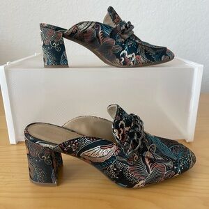 Enzo Angiolini Women’s Gillian Paisley Textile Upper Slip‎ On Mule Size 7M/37